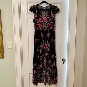 Women’s Bohemian Fiesta Mexican dress. Medium 8/10. Rayon/Cotton